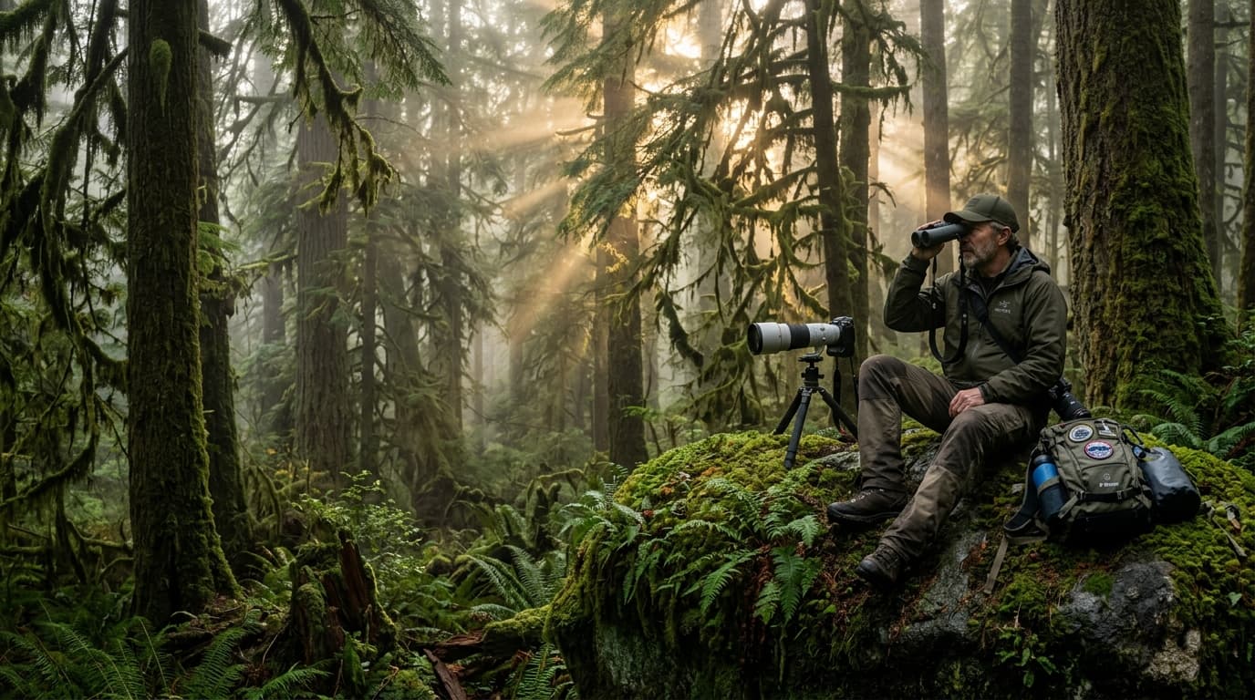 Expedition Photographer in Misty Rainforest - Insights